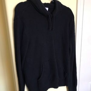 Blue knitted sweater